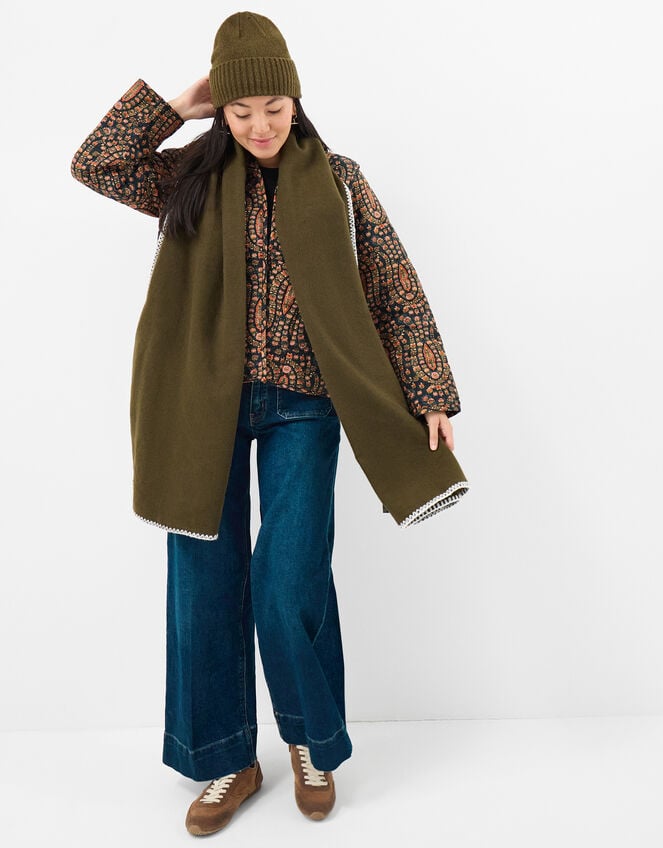 Ribbed Knit Beanie Hat, , large