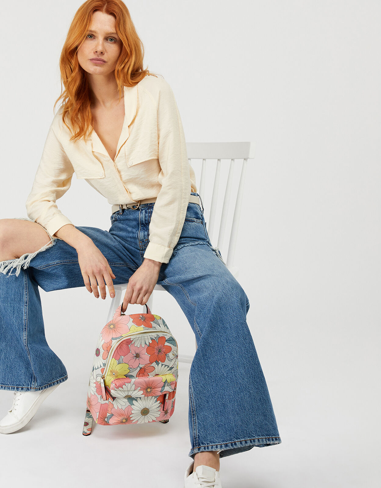 Floral printed backpacks Clearance