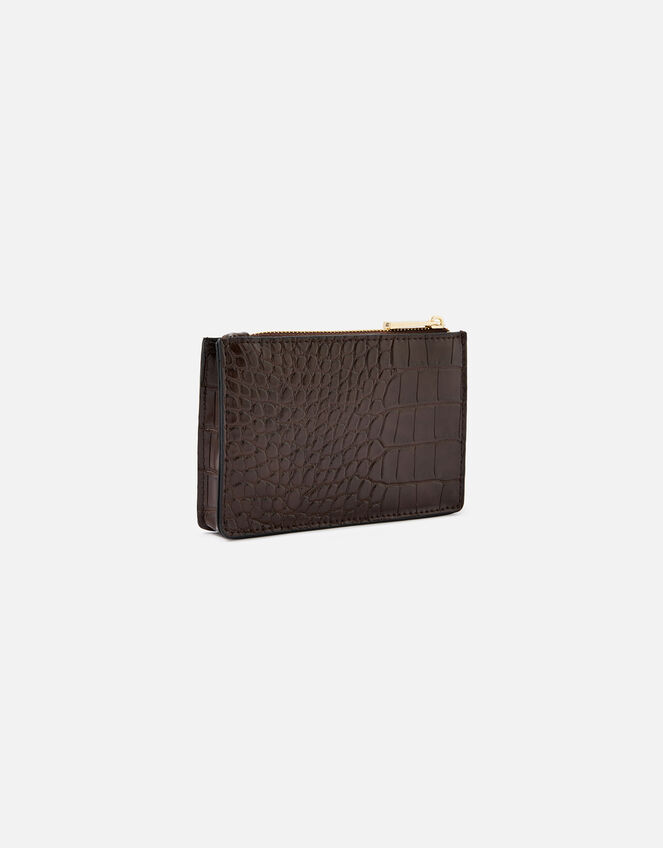 Croc Coin Purse , Brown (CHOCOLATE), large