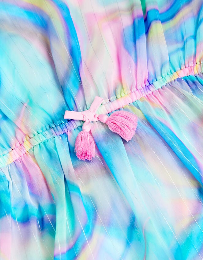 Girls Shimmer Ombr&eacute; Kaftan, Multi (PASTEL MULTI), large