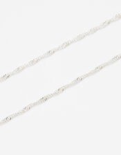 Twist Chain Necklace, Silver (SILVER), large