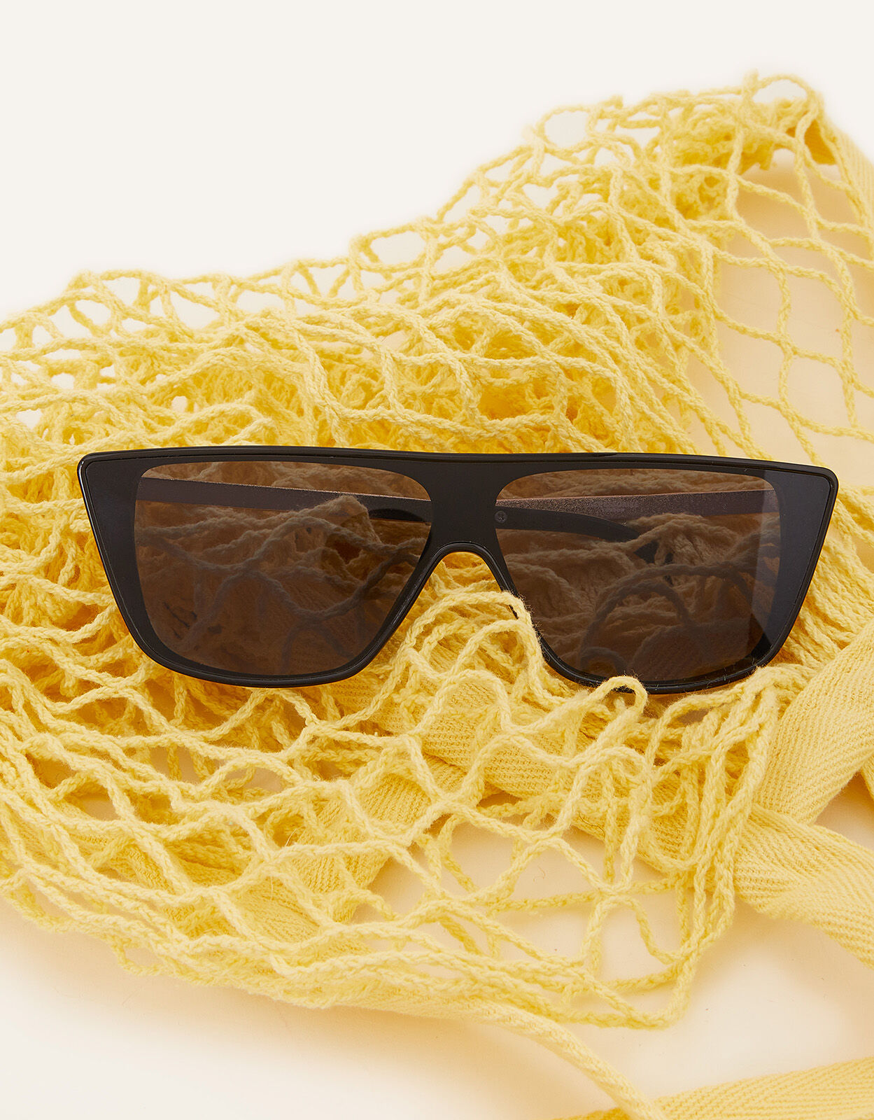 Angled Flat Top Sunglasses