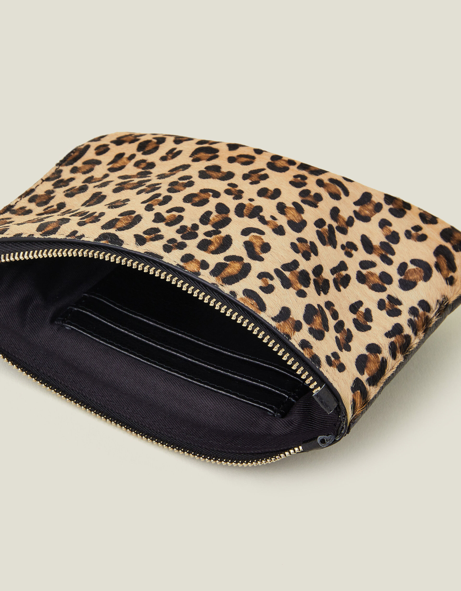 Leopard Print Leather Pouch Leather Bags Accessorize Global
