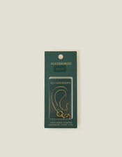 14ct Gold Plated Surgical Steel Clicker Hoops, , large