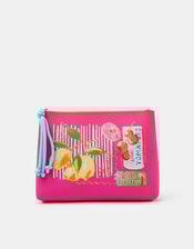 Postcard Print Waterproof Make Up Bag, , large