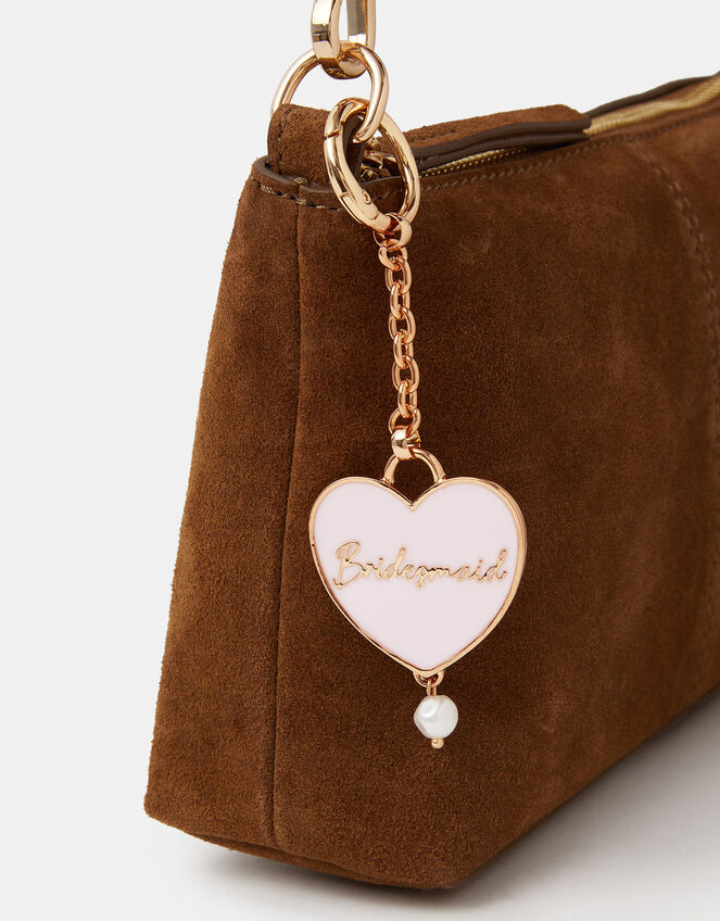Bridesmaid Heart Keyring, , large