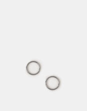 8mm Titanium Clicker Hoop Earrings, , large