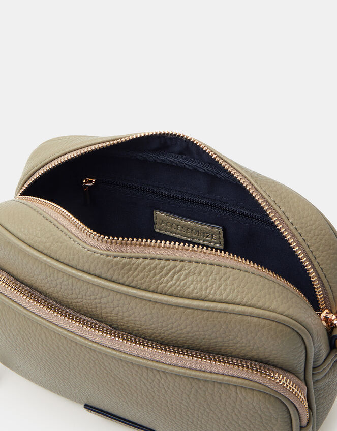 Double Zip Camera Bag, Green (KHAKI), large