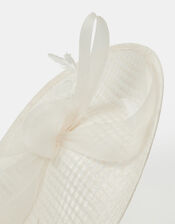 Bow Woven Disc Fascinator, , large
