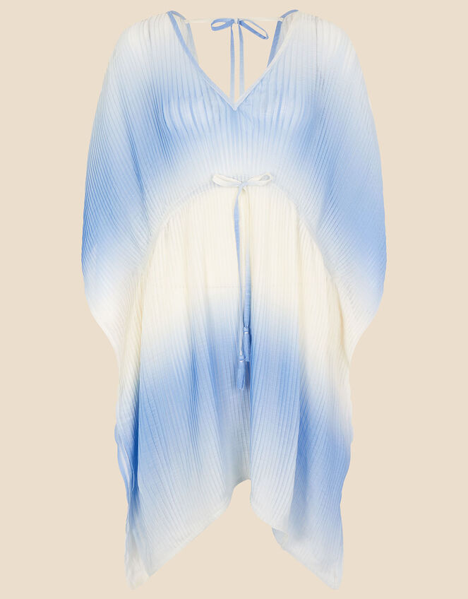 Ombre Pleated Kaftan, Blue (BLUE), large