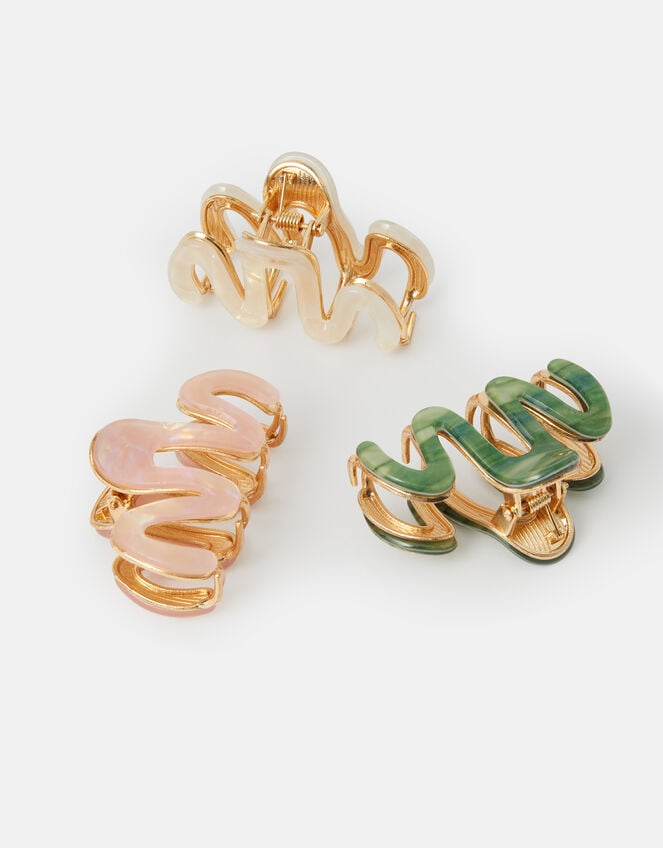 3-Pack Mini Resin Wiggle Claw Clips, , large