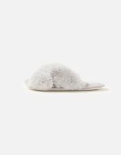 Luxe Faux Fur Sliders, Grey (GREY), large