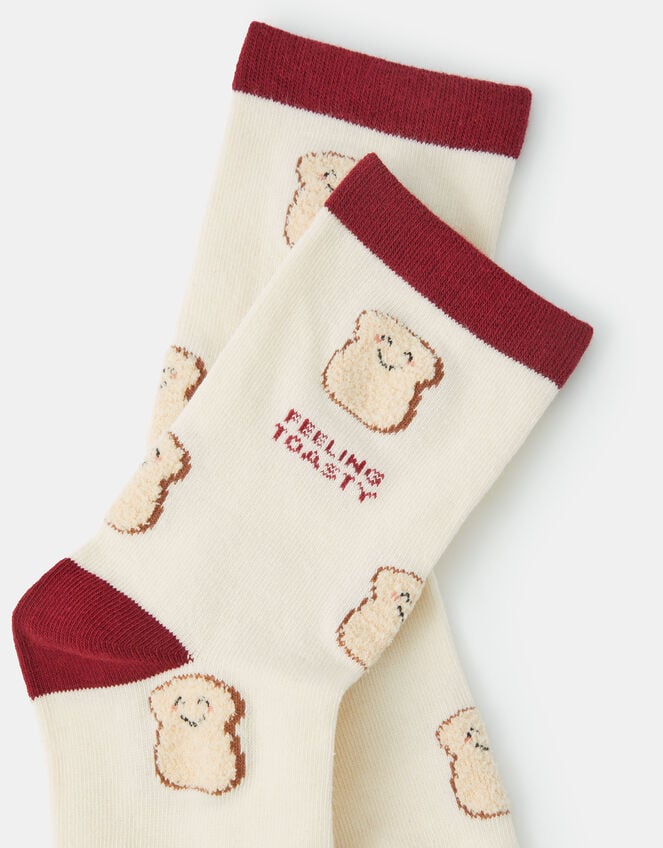 Toast Print Socks, , large