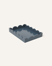 Medium Scallop Tray, Blue (PETROL), large