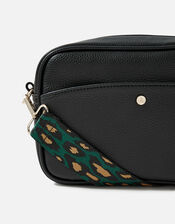 Leopard Webbing Bag Strap, , large