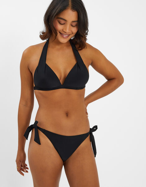 Bunny Side Tie Bikini Bottoms, Black (BLACK), large