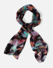 Floral Classic Silk Scarf, , large