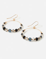 Beaded Hoop Earrings, , large
