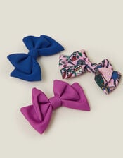 3-Pack Girls Bow Clips, , large