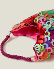 Hand Embellished Sequin Bag, , large