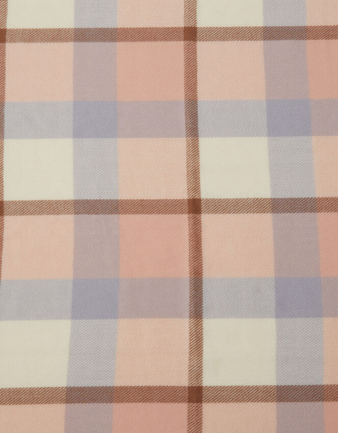 Check Print Blanket Scarf, , large