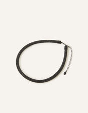 Rhinestone Tube Necklace, , large