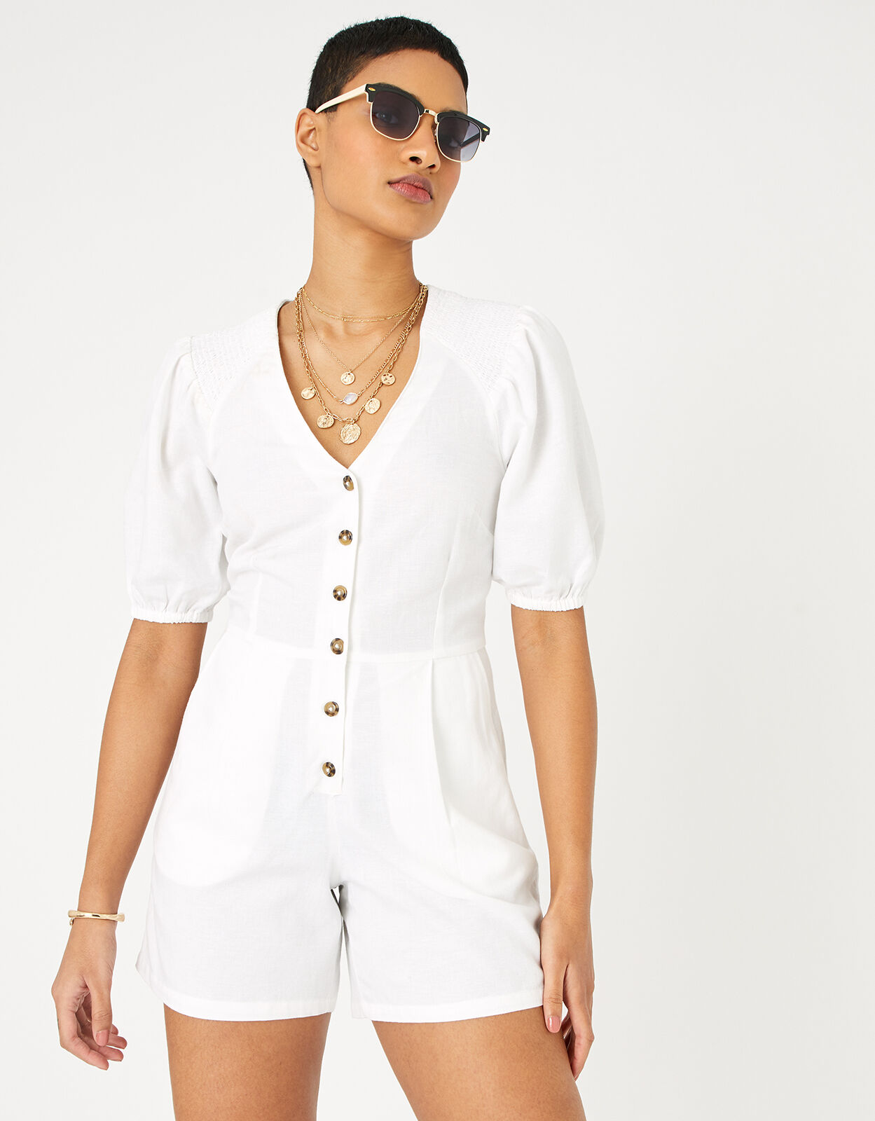 Linen playsuit uk hotsell