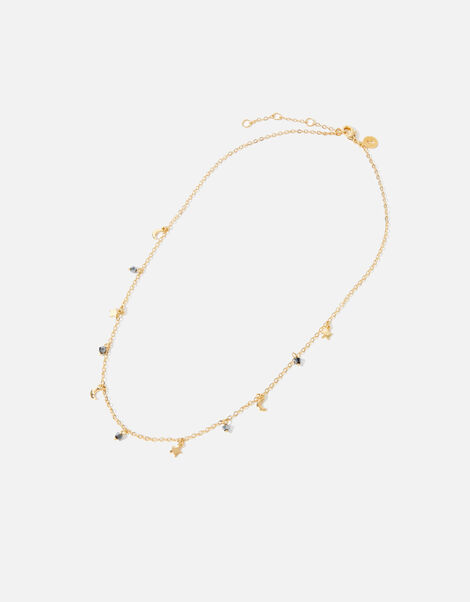 Gold-Plated Celestial Necklace , , large