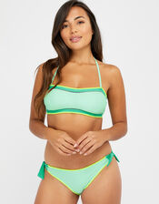 Lukshana Bandeau Bikini Top, Blue (BLUE), large