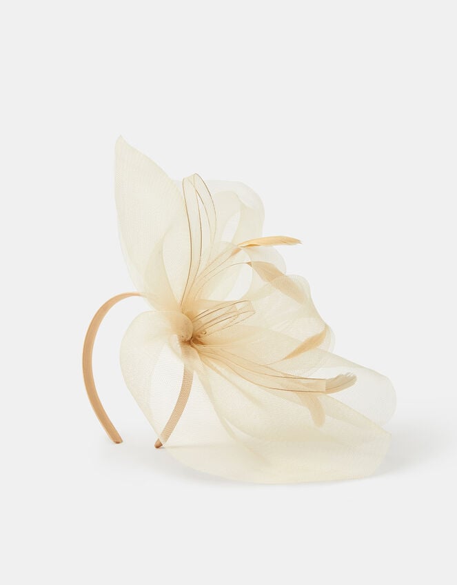 Large Crin Fascinator, Natural (CHAMPAGNE), large