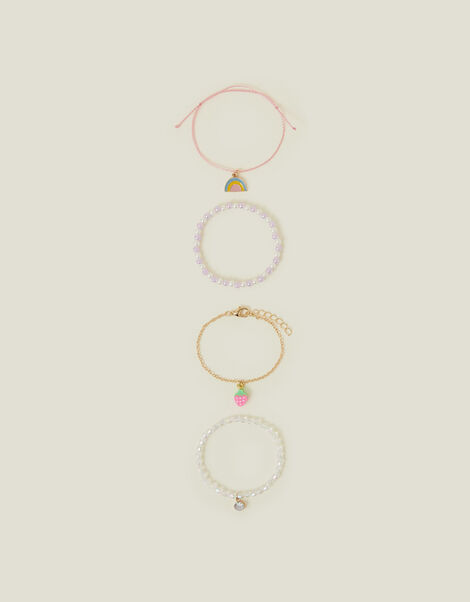 4-Pack Girls Spring Friendship Bracelets, , large