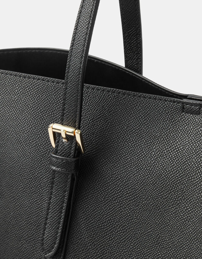 Buckle Strap Laptop Tote Bag, , large