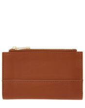 Katy Faux Leather Slim Wallet, Orange (RUST), large