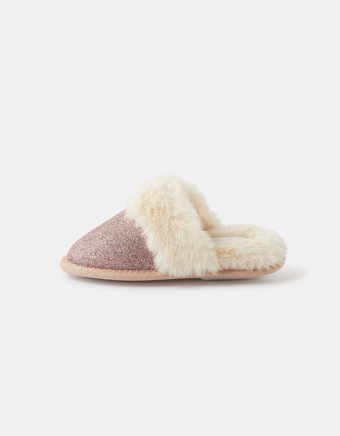 Glitter Mule Slippers, Purple (PURPLE), large