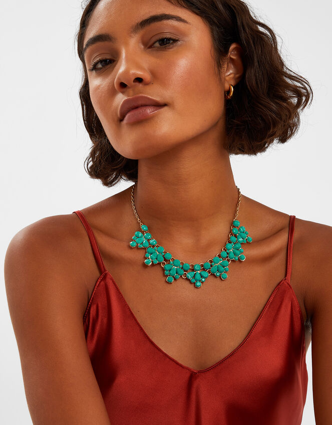 Stone Statement Necklace, , large