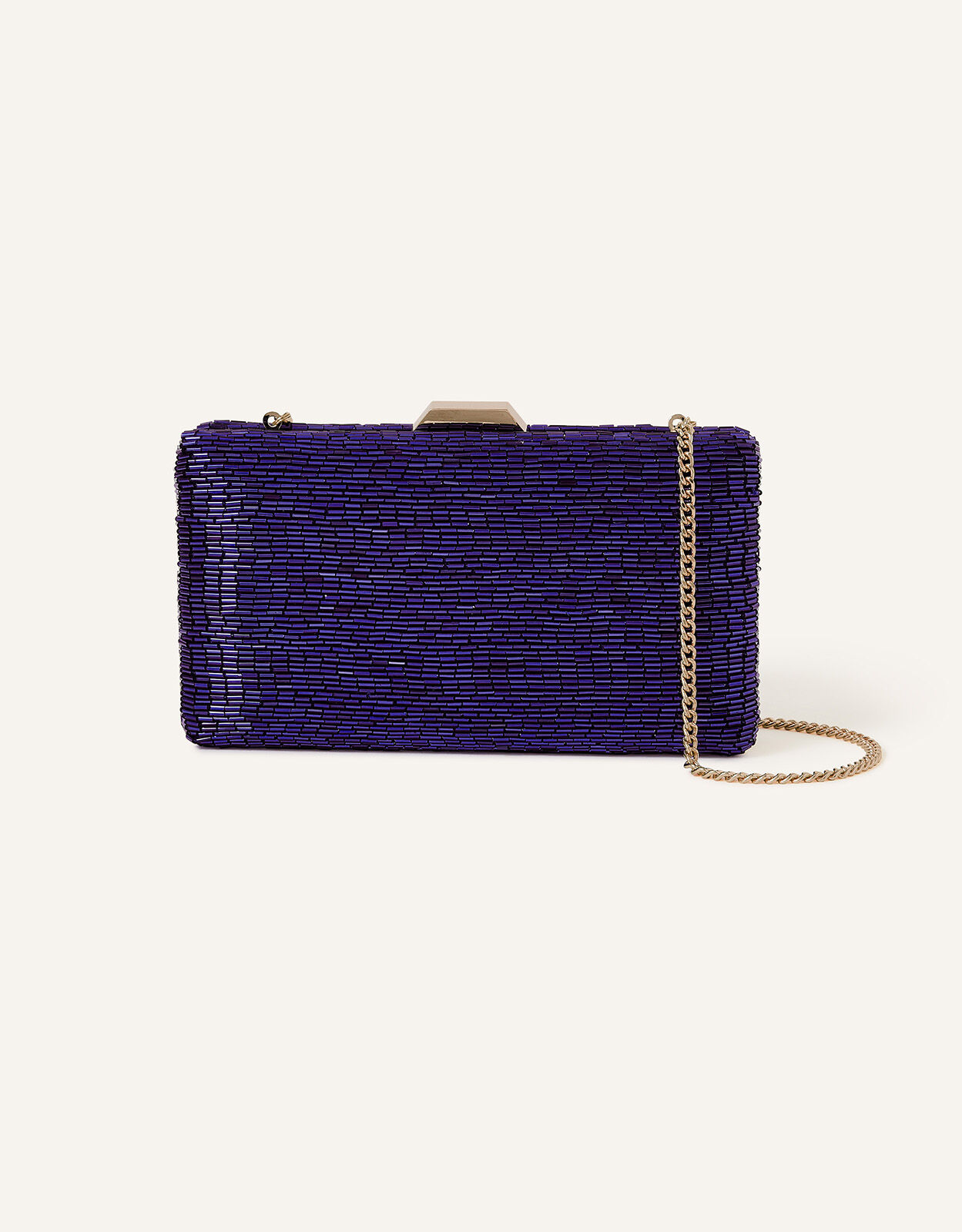 Large blue clutch bag discount