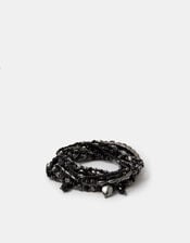 Metallic Bead Stretch Bracelet Multipack, , large