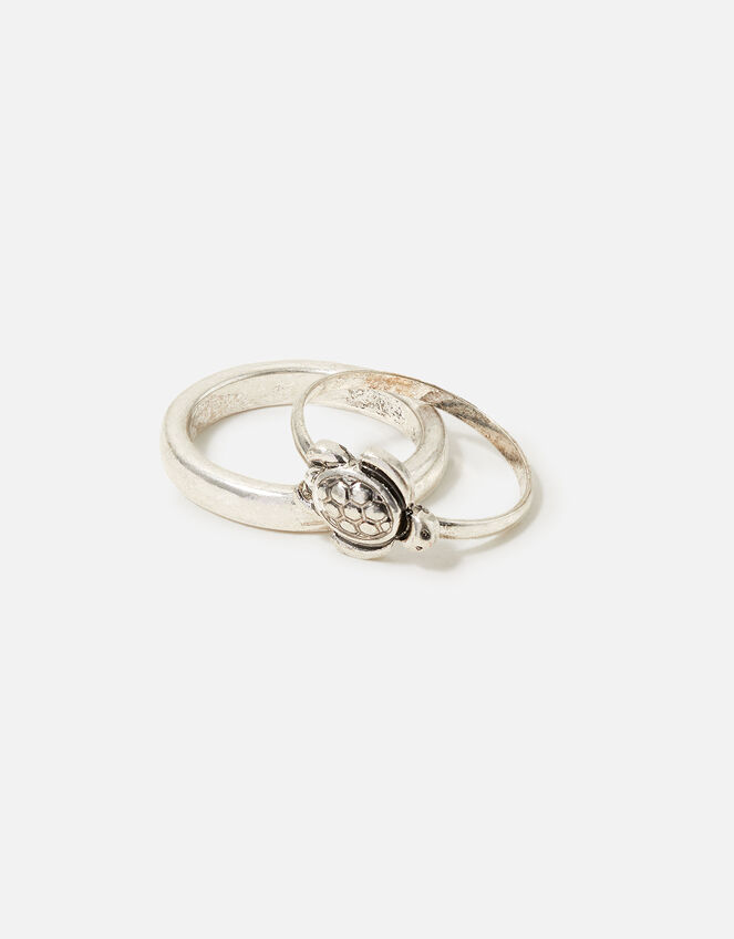 Tilly Turtle Ring Set, Silver (SILVER), large