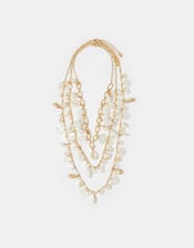 3-Pack Statement Shell Pearl Necklaces, , large