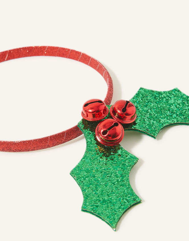 Girls Christmas Holly Headband, , large