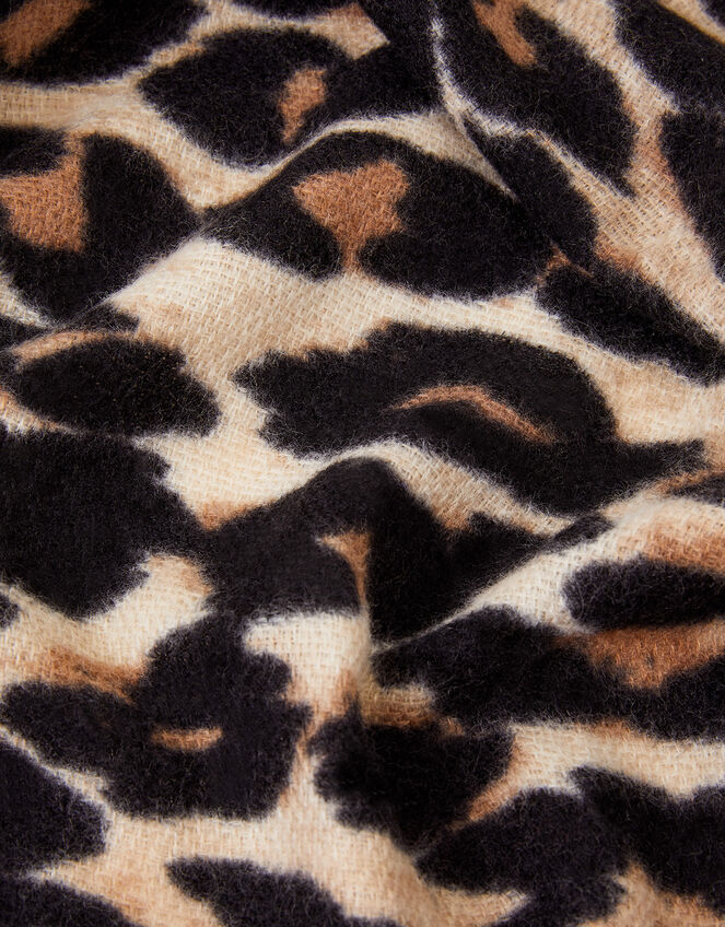 Leopard Blanket Scarf, , large