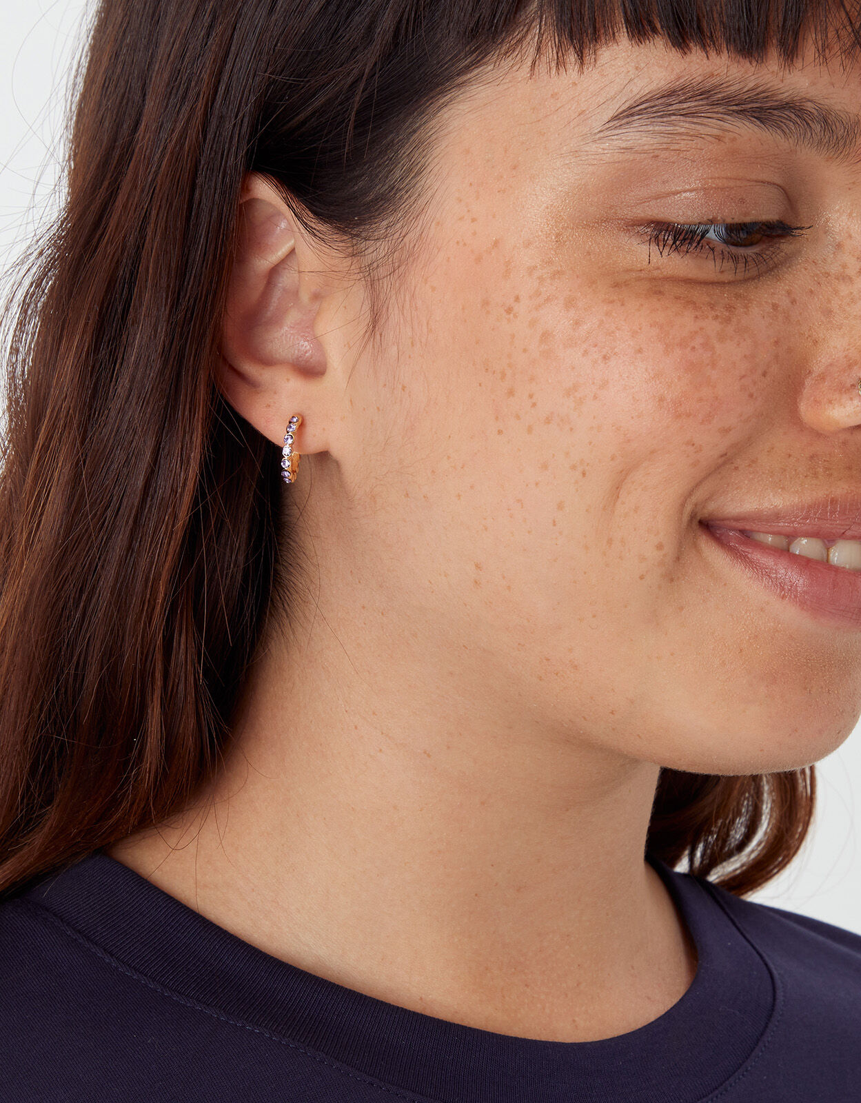 Amber Stud and Huggie Hoop Earrings 6 