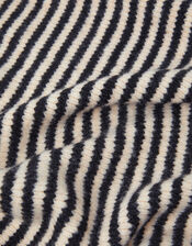 Stripe Knitted Triangle Scarf, , large