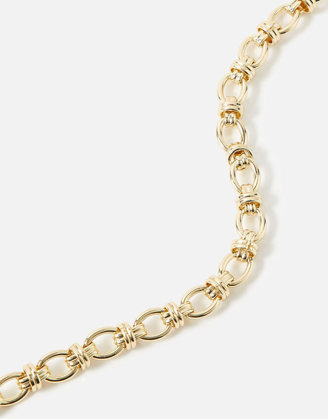 Eye Candy Chain Link and Chunky Clasp Necklace, , large