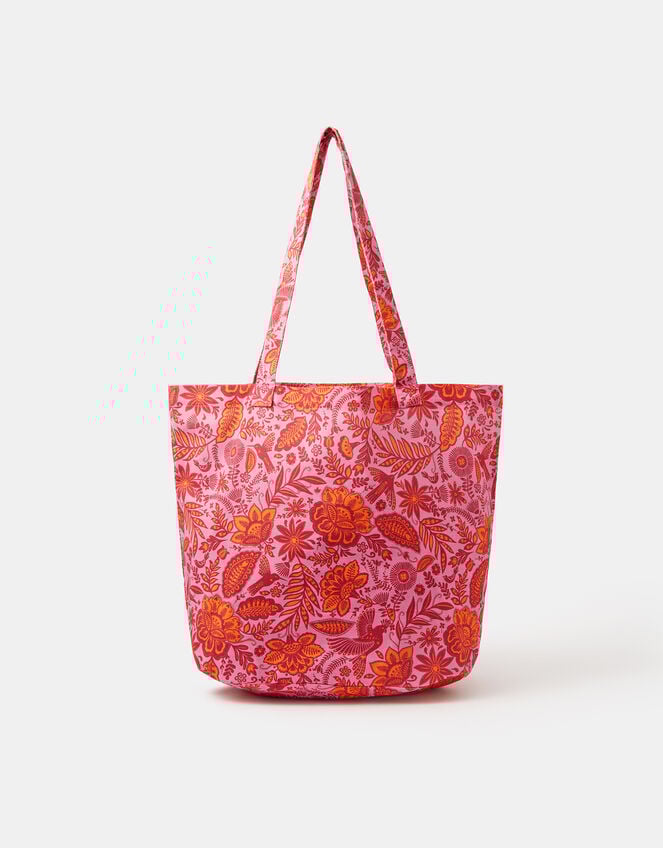 Floral Print Shopper Bag, , large