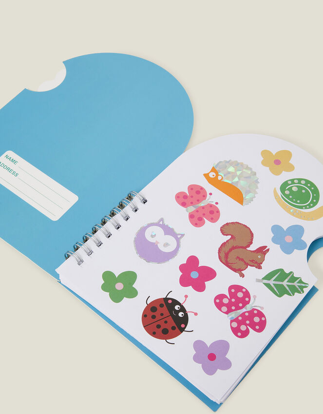 Girls Woodland Stickers and Notebook, , large