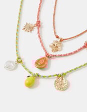 3-Pack Charm Cord Necklaces, , large