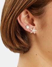 3-Pack Starfish Stud Earrings, , large