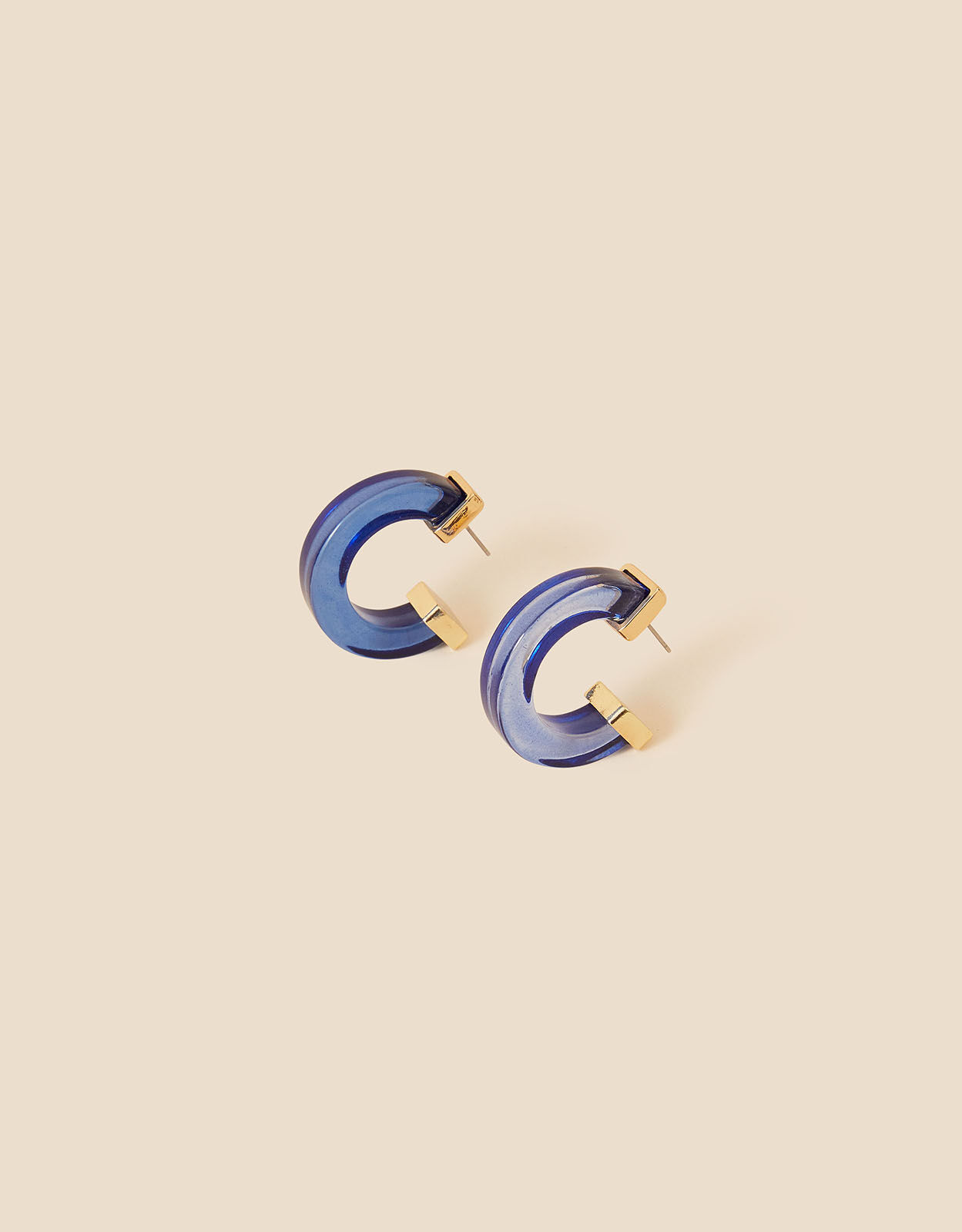 Chunky resin clearance hoop earrings