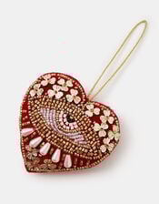 Embellished Heart Eye Christmas Tree Decoration, , large